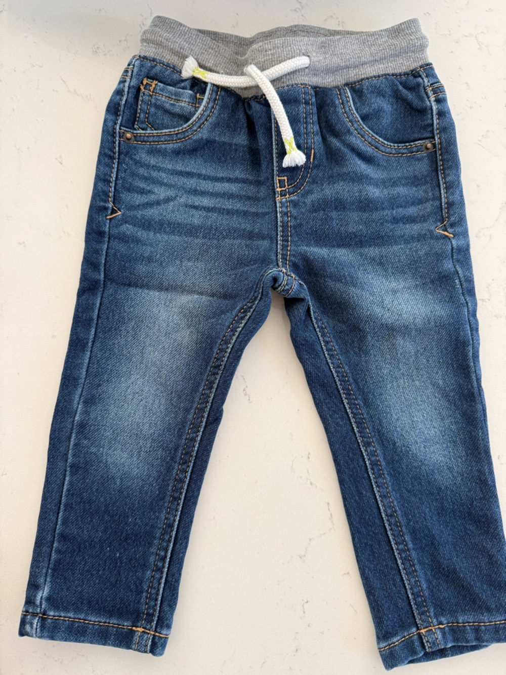 Cat & Jack Blue Denim Jeans with Elastic Waist